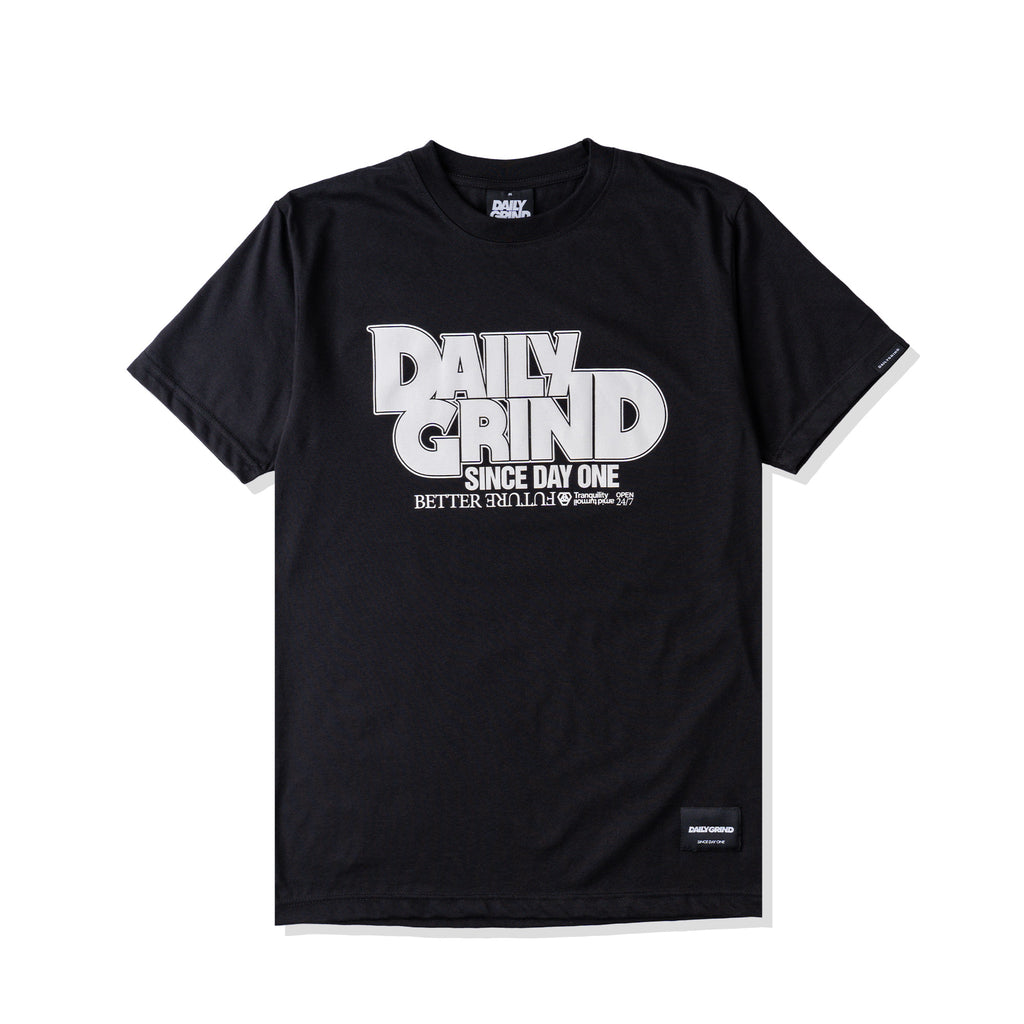 DAILY GRIND TRANQUILITY TSHIRT BLACK