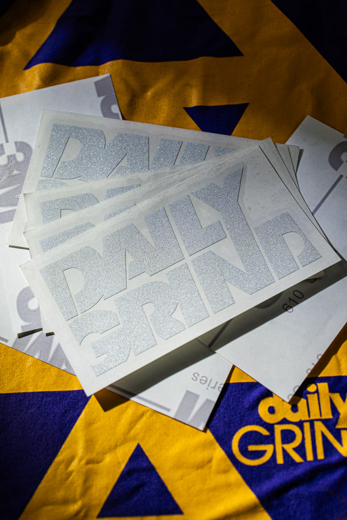 Daily Ground Sticker DAILY GRIND ‘SHEAR’ CUTOUT STICKER ON 3M REFLECTIVE STICKER | Daily ...