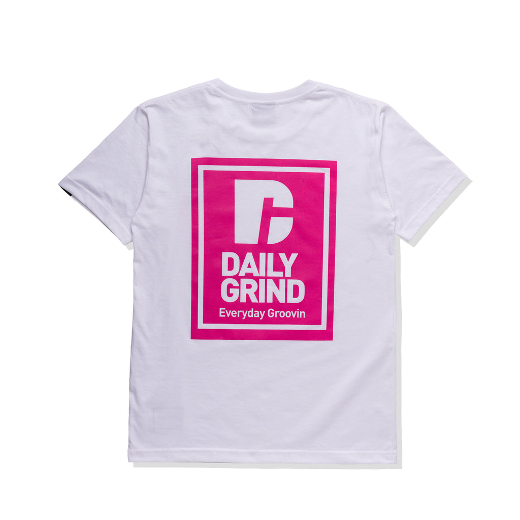 DAILY GRIND GROOVIN TSHIRT WHITE