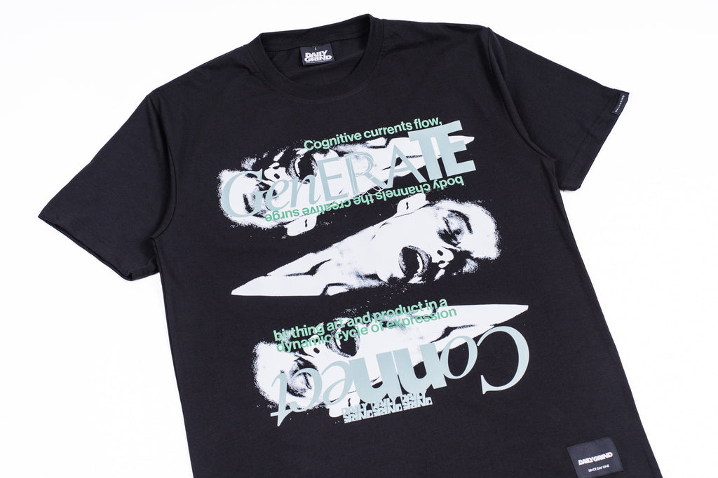 DAILY GRIND GENERATE TSHIRT BLACK