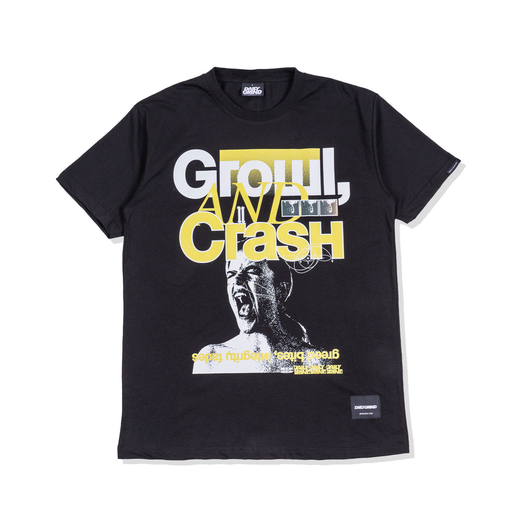 DAILY GRIND GROWL TSHIRT BLACK