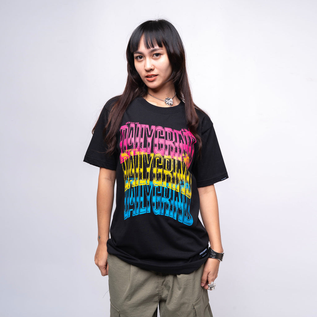 DAILY GRIND PLASTER TSHIRT BLACK