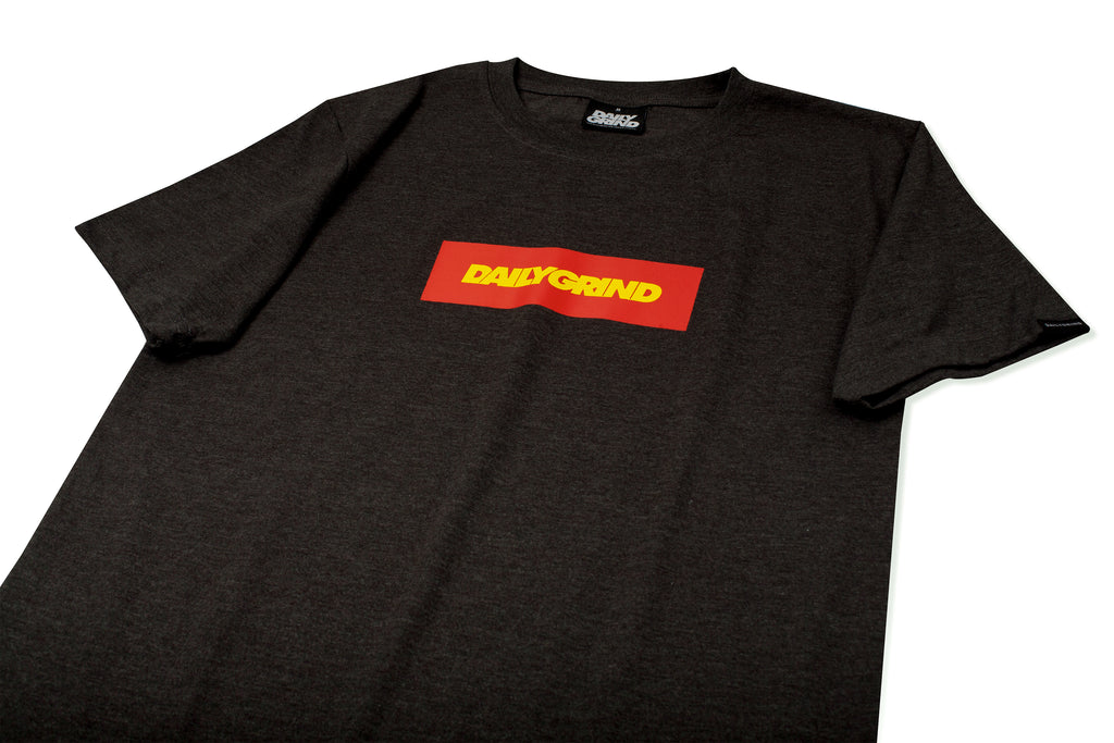 DAILY GRIND DG LOGO BAR TSHIRT ACID BLACK