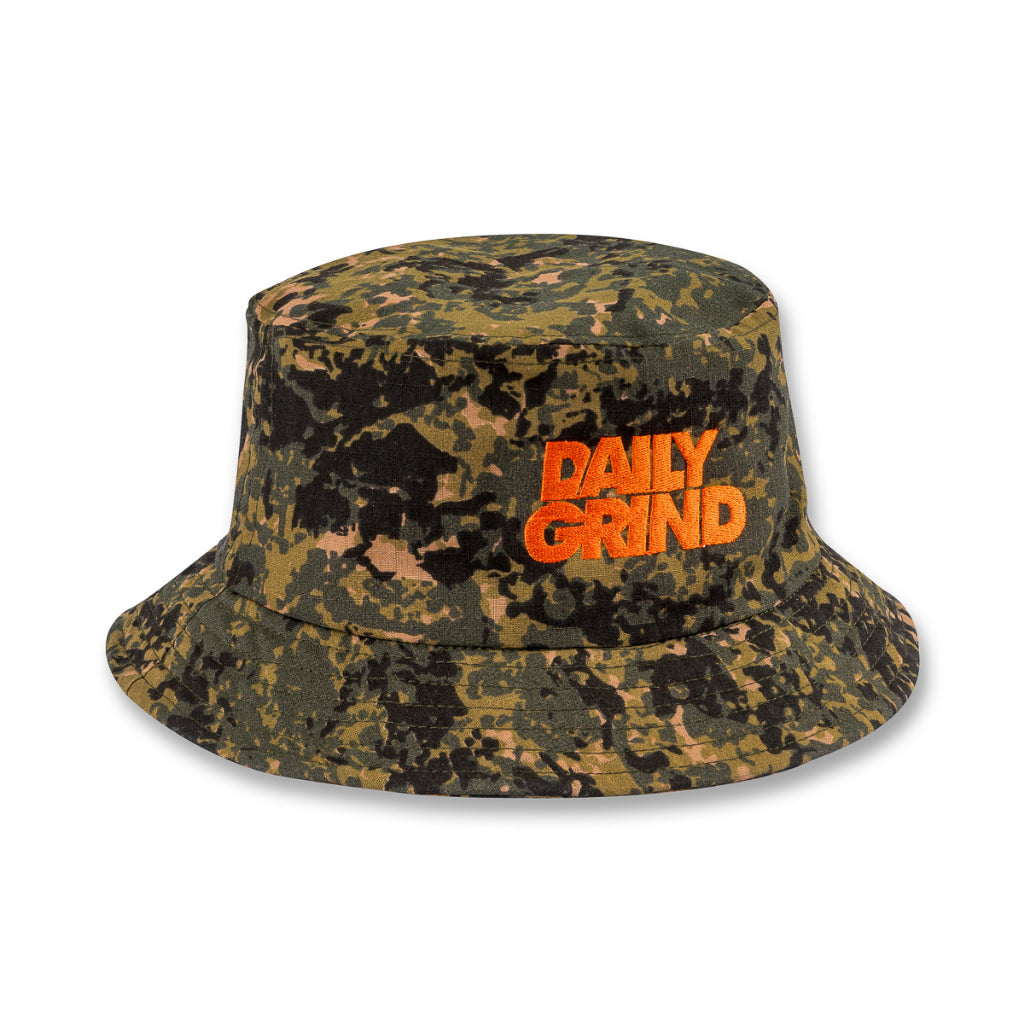 DAILY GRIND REVERSIBLE BUCKET HAT 2 CAMOU 1