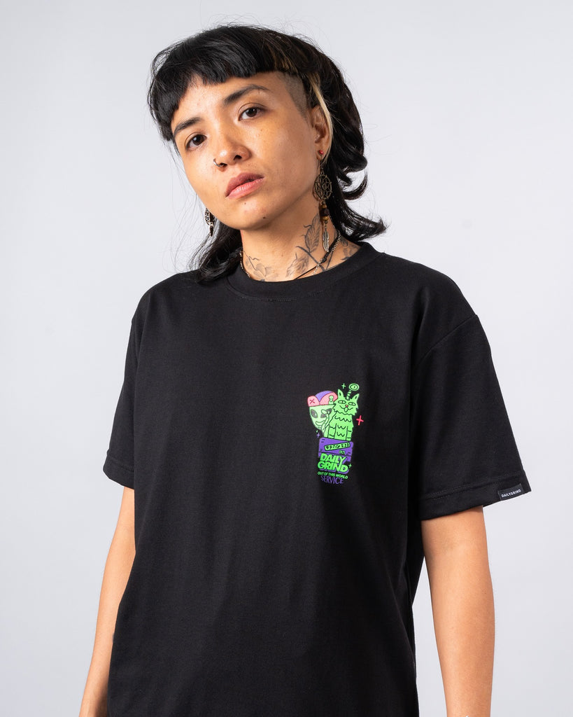 DAILY GRIND OUT OF THIS WORLD TSHIRT BLACK