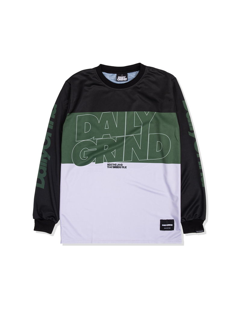 DAILY GRIND DAILY GRIND 3FOLD JERSEY LONSGLEEVES GREEN