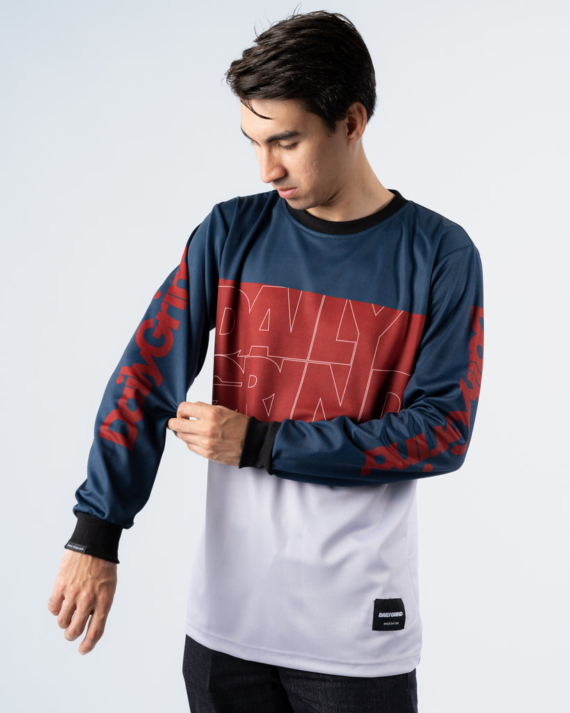 DAILY GRIND DAILY GRIND 3FOLD JERSEY LONSGLEEVES NAVY BLUE
