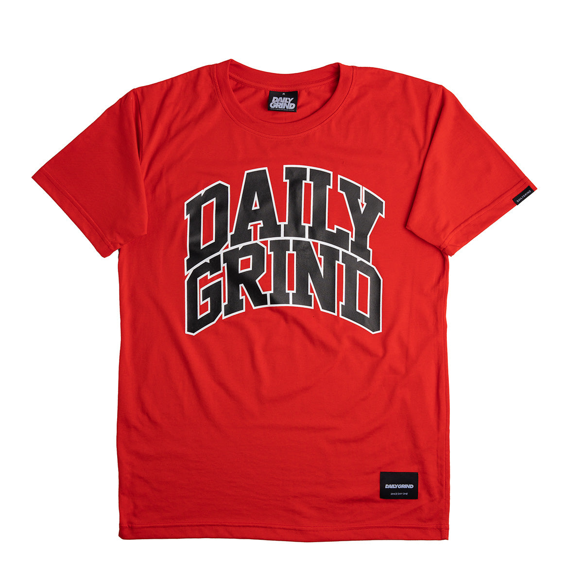 DAILY GRIND VARSITY TSHIRT RED | Daily Grind Store PH