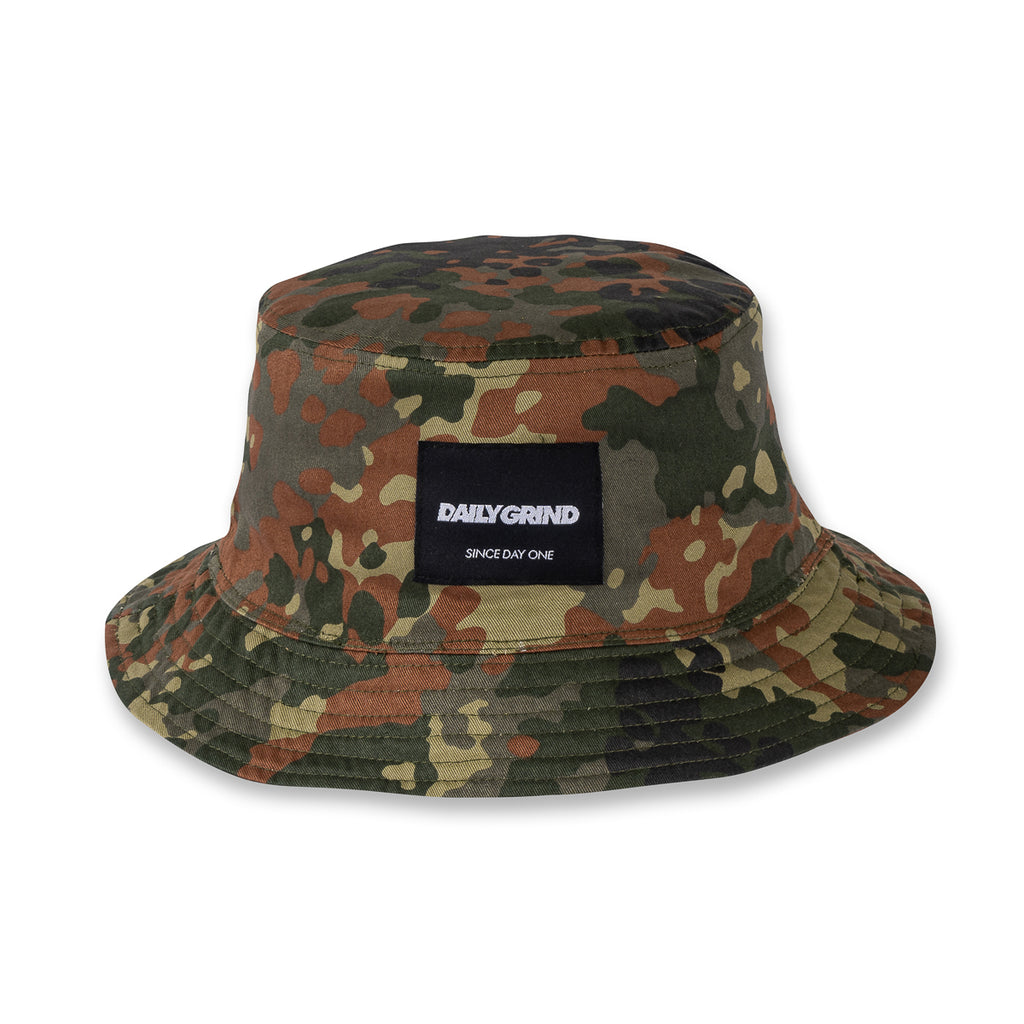 DAILY GRIND REVERSIBLE BUCKET HAT 1 SMARTIES CAMOU GREEN