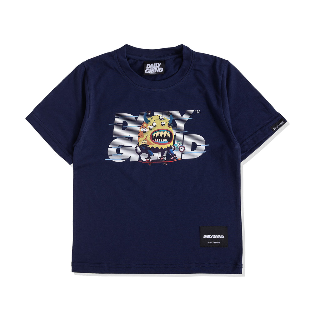 DAILY GRIND KIDS FUELED TSHIRT FOR KIDS NAVY BLUE