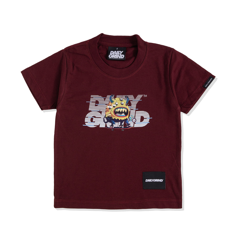 DAILY GRIND KIDS FUELED TSHIRT FOR KIDS MAROON