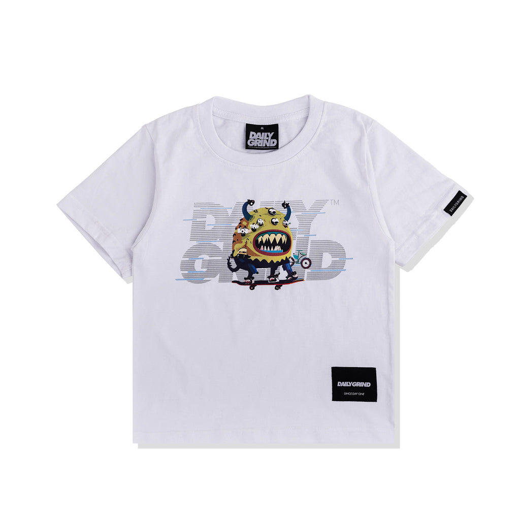 DAILY GRIND KIDS FUELED TSHIRT FOR KIDS WHITE