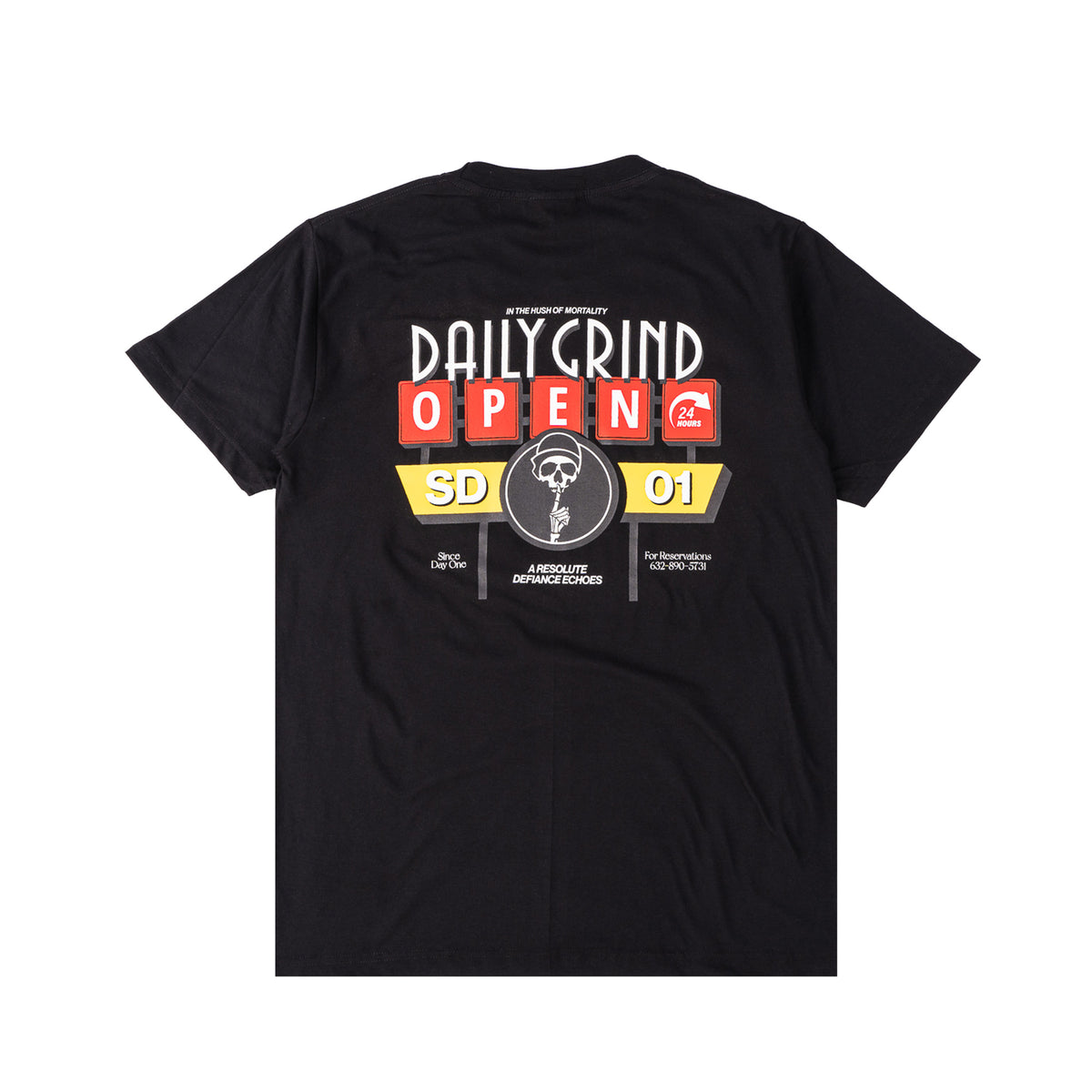 DAILY GRIND ECHOES TSHIRT BLACK | Daily Grind Store PH