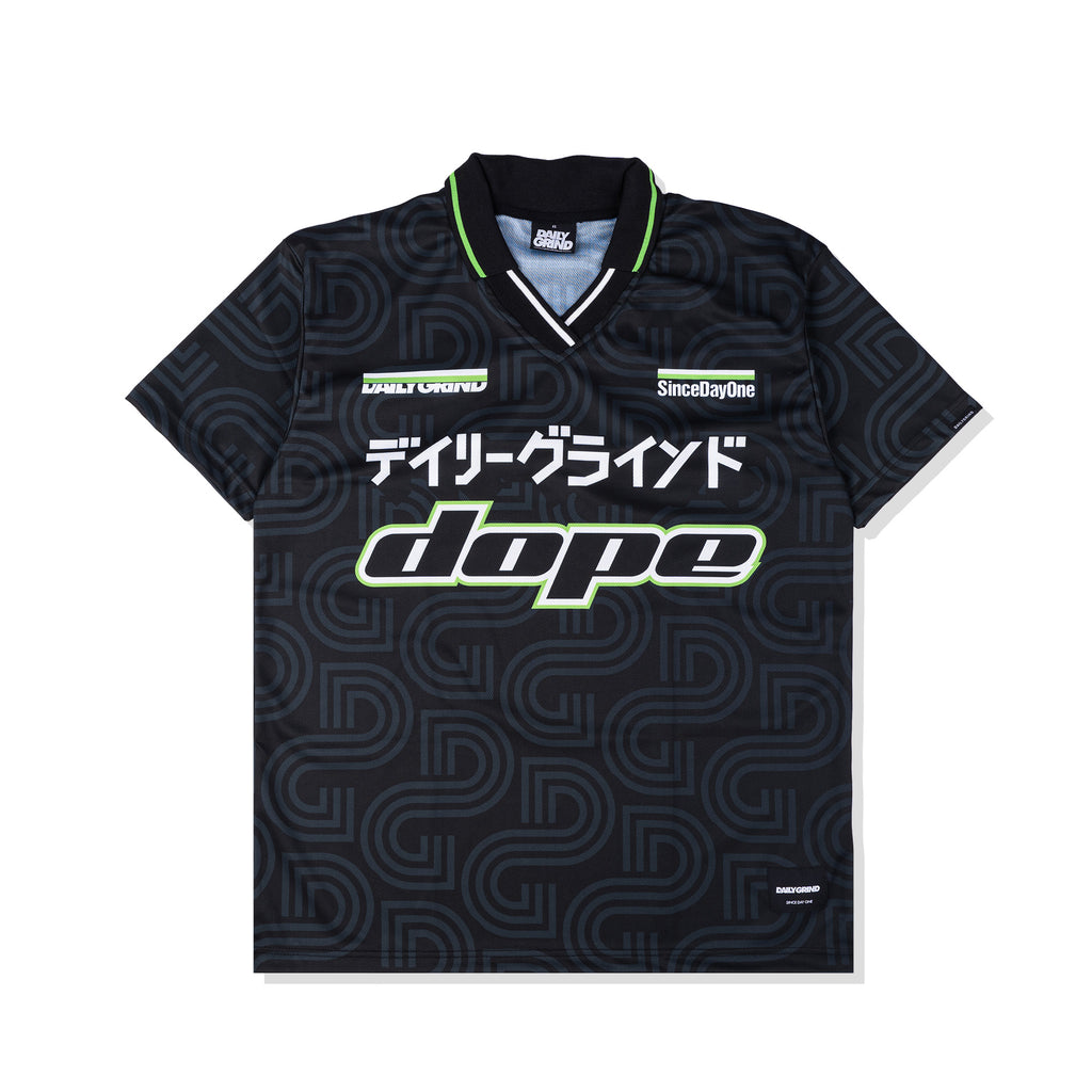 DAILY GRIND DOPE JERSEY POLO BLACK