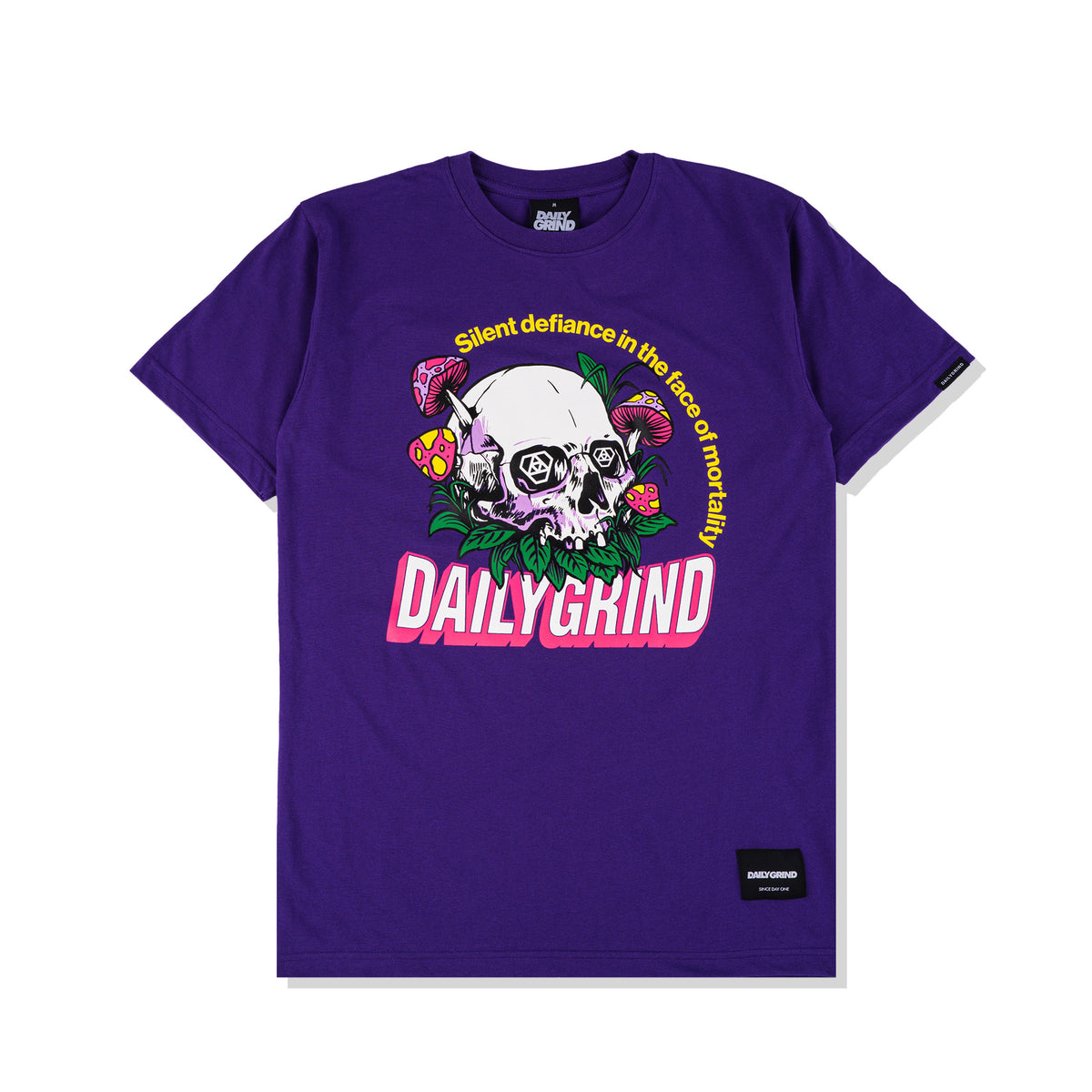 DAILY GRIND SILENT DEFIANCE TSHIRT PURPLE | Daily Grind Store PH